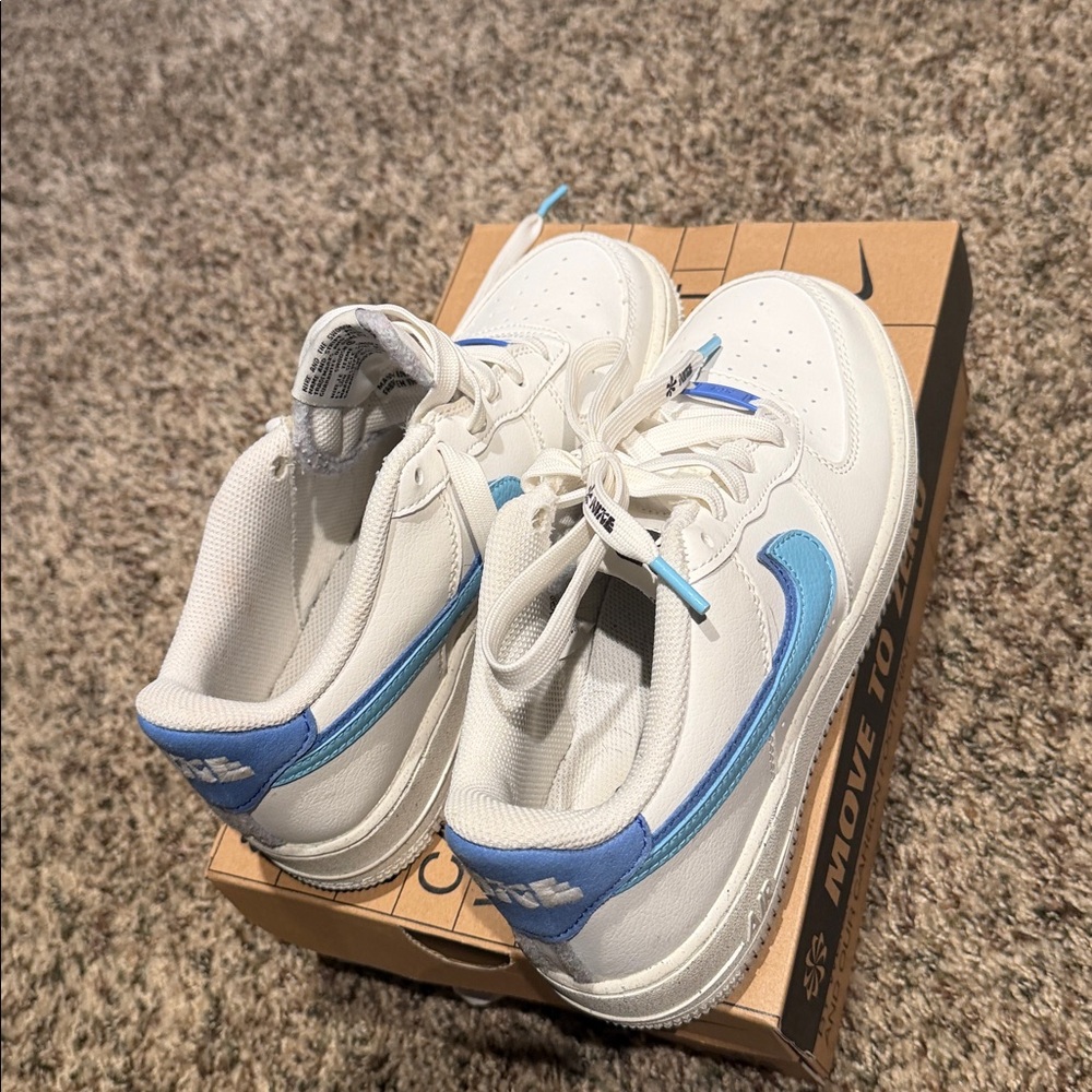 Blue Swooshes Mark The Nike Air Force 1’s Second ’82-Themed Colorway - Picture 2 of 15